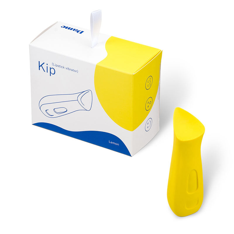 Dame Kip Rechargeable Silicone Clit Stimulator Lemon