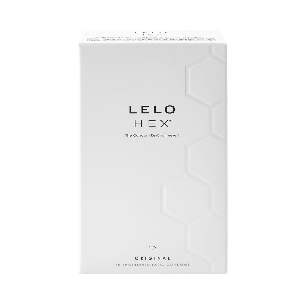 LELO HEX Original Lubricated Latex Condoms 12-Pack