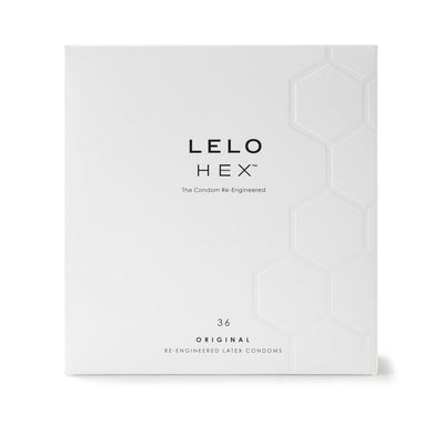 LELO HEX Original Lubricated Latex Condoms 36-Pack