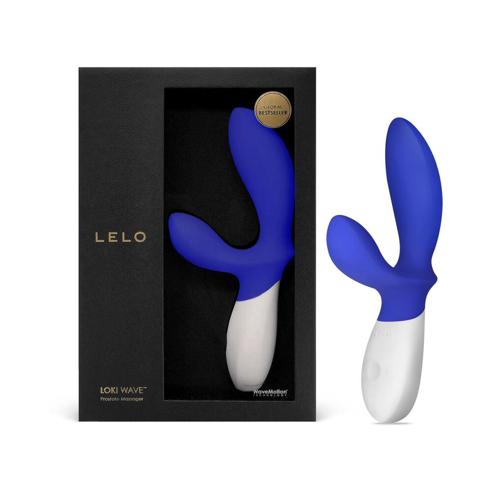 LELO LOKI WAVE Rechargeable Dual Stimulation Prostate Vibrator Federal Blue