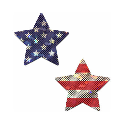 Pastease Glitter Stars & Stripes Patriotic Star Pasties