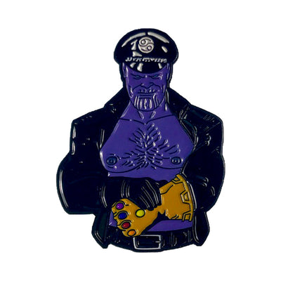 Geeky & Kinky Mad Titan Leather Daddy Enamel Pin