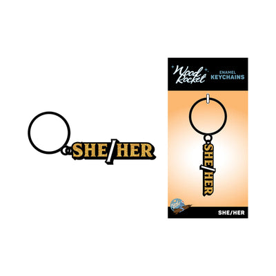 She/Her Keychain