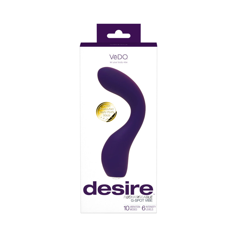 VeDO Desire Rechargeable G-Spot Vibe Purple