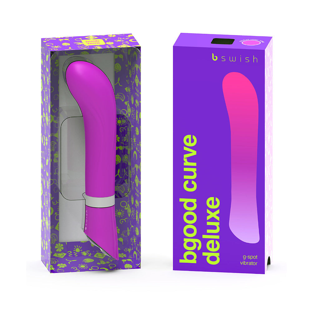 B Swish Bgood Deluxe Curve Vibrator Violet