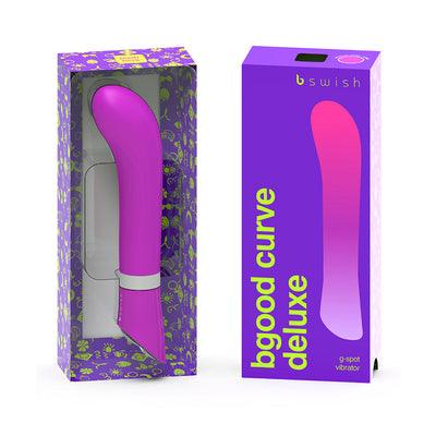 B Swish Bgood Deluxe Curve Vibrator Violet