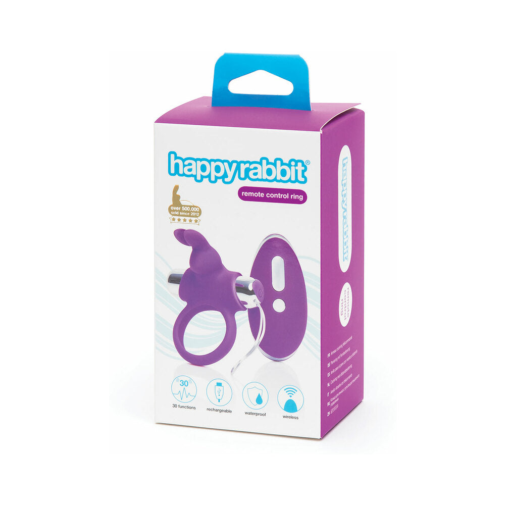 Happy Rabbit Remote Control Ring Purple